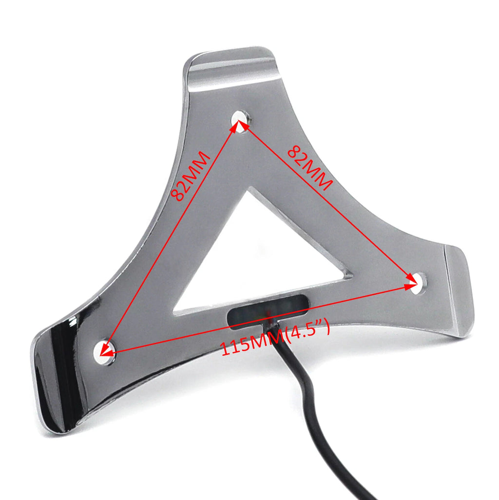 Chrom Sissy Bar Backrest Pad Plate for Harley Touring FLHR FLHT (2009–2017)