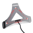 Chrom Sissy Bar Backrest Pad Plate for Harley Touring FLHR FLHT (2009–2017)