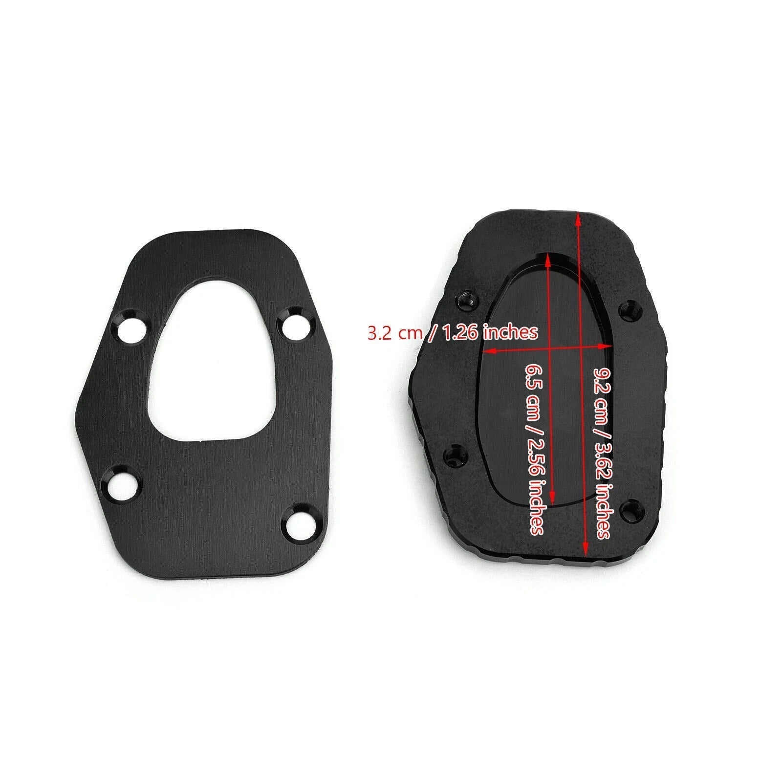 Kickstand Sidestand Enlarged Plate Pad for Yamaha Niken/GT (2019–2020) Black
