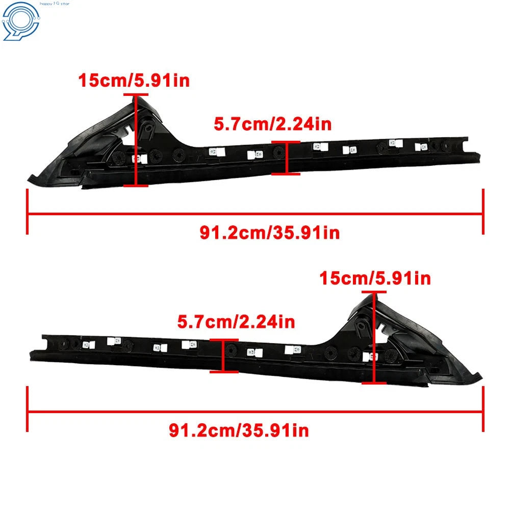 Set of 2 Windshield Side Molding A-Pillar Trim Brackets for Explorer (2011-2019)