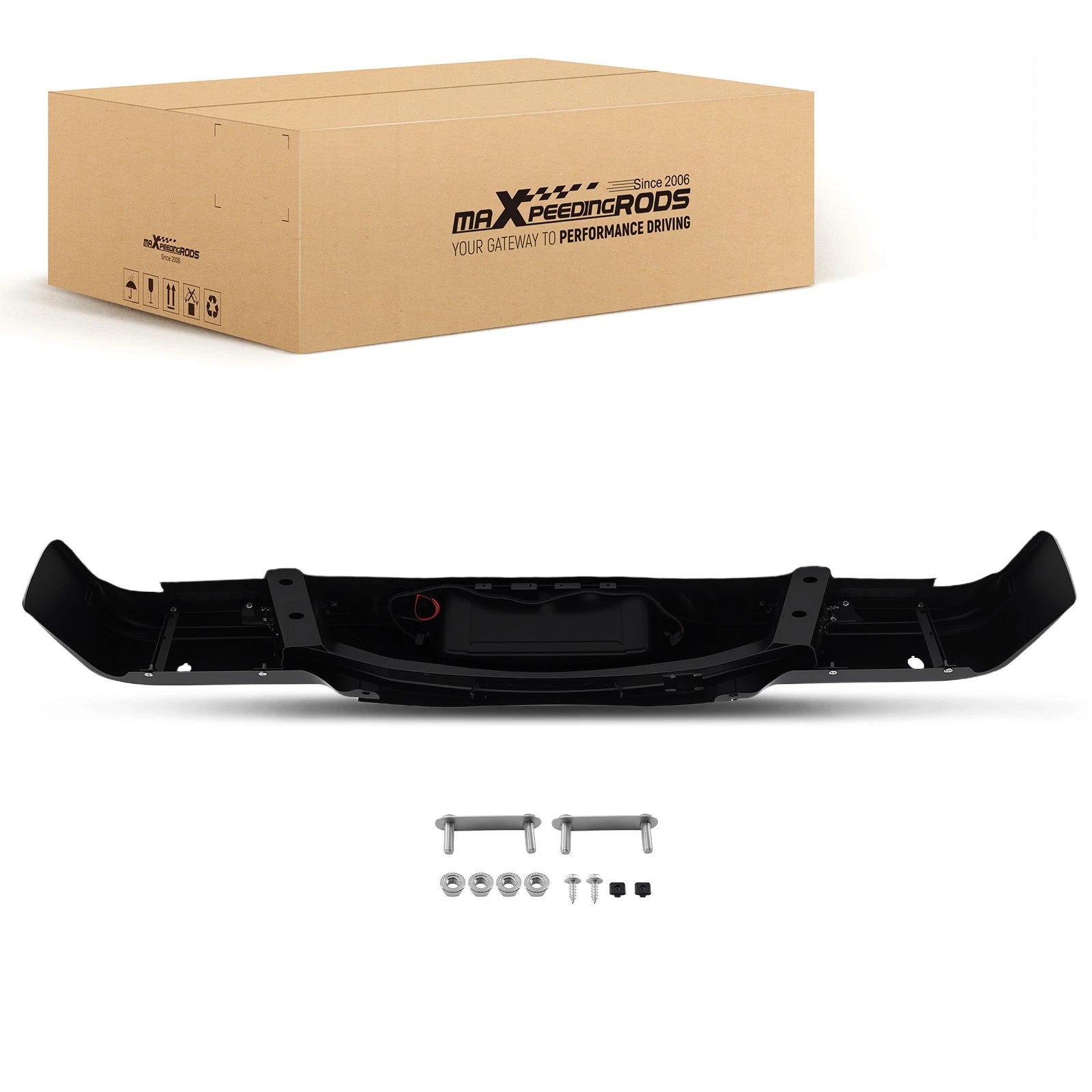 Rear Bumper Assembly for Ford F-150 (2009–2014) Black 9L3Z17906A Steel