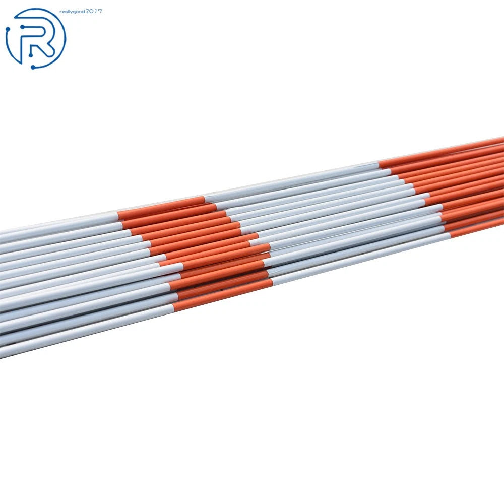 Set of 25 Reflective Snow Stakes for Driveway Markers (6FT)