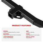 2 Inch Trailer Hitch Receiver for Nissan Murano (2009-2014)