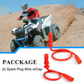Spark Plug Wire + Cap for Polaris Scrambler Sportsman 850 1000 (4014007, 4013328)