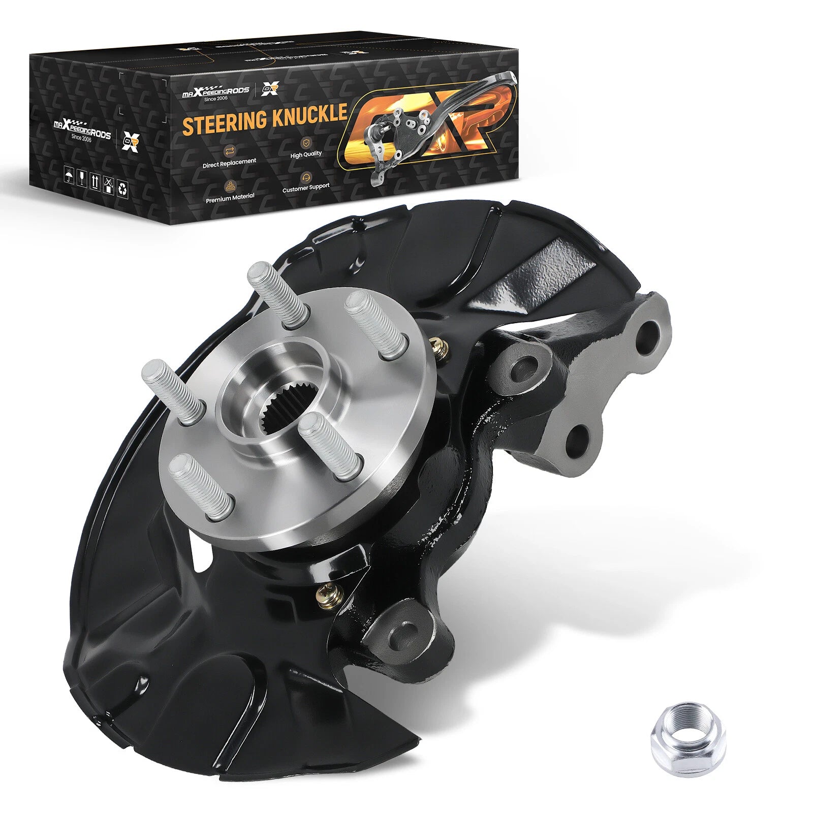 Front Wheel Bearing & Hub Assembly w/ Knuckle for Toyota Corolla