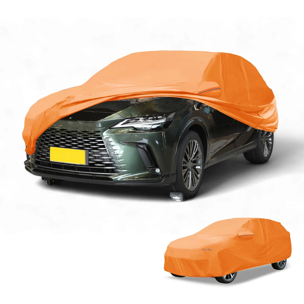 Waterproof Car Cover for Lexus RX (210D-PU, Orange, with Zipper)