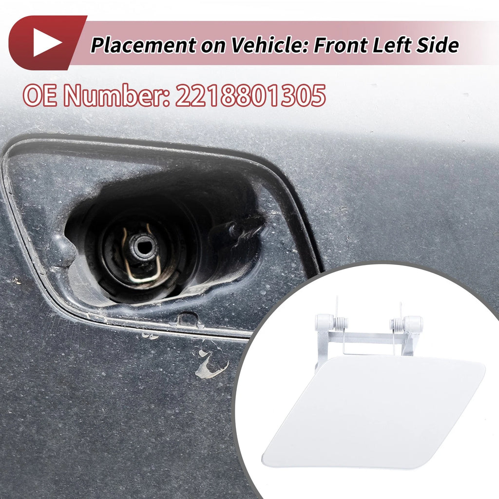 Front Left Washer Nozzle Cover Cap for Mercedes-Benz S350 (2012–2013) White