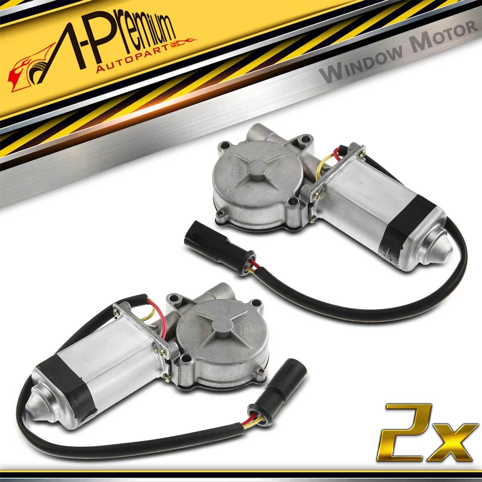 2X Front Window Motor for Ford Thunderbird Mercury Cougar (1987–1988)