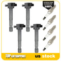 Set of 4 Ignition Coils and 4 Spark Plugs for Acura RDX (2007–2012)