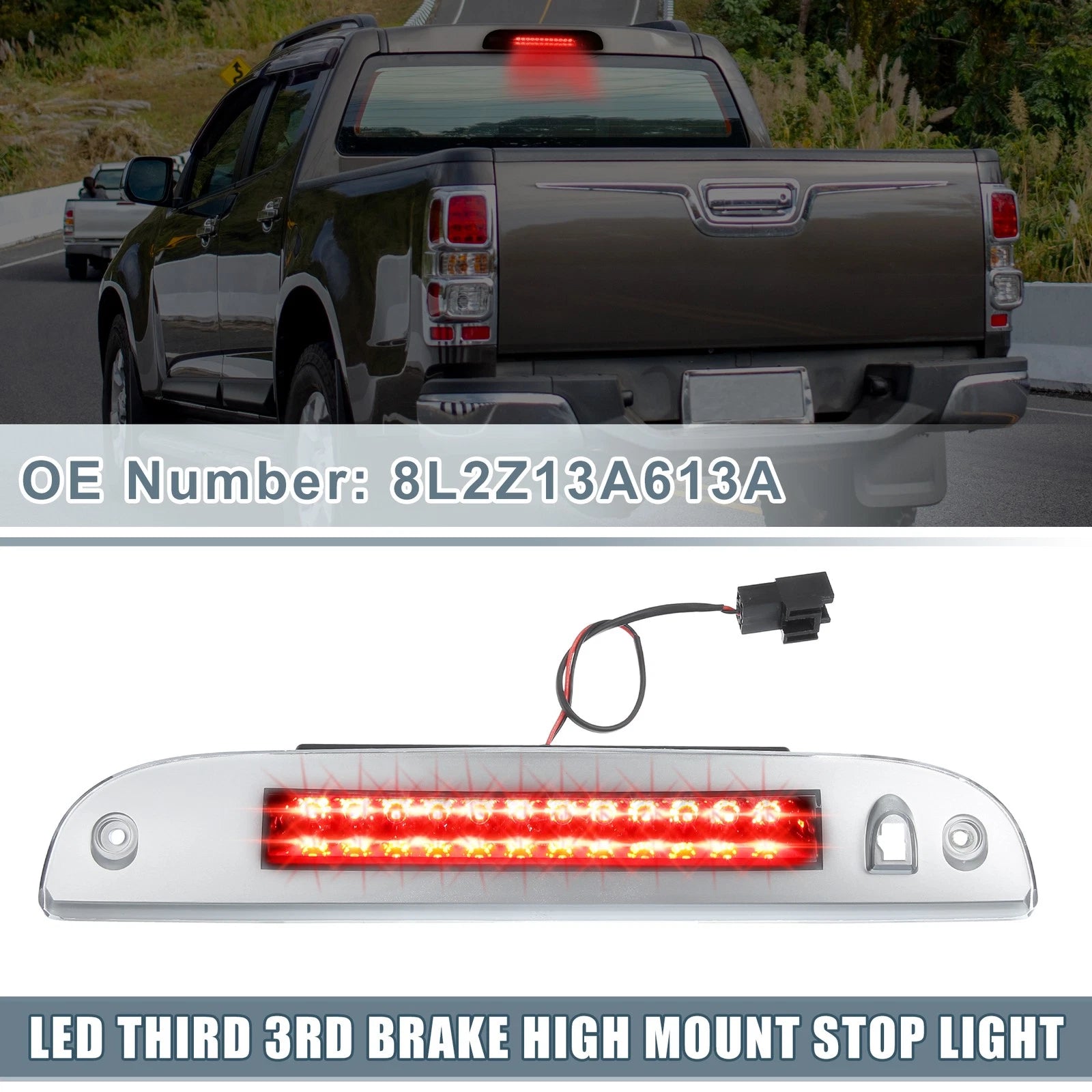 Auto High Mount Stop Light 8L2Z13A613A for Ford Escape (2008–2012) Clear Lens