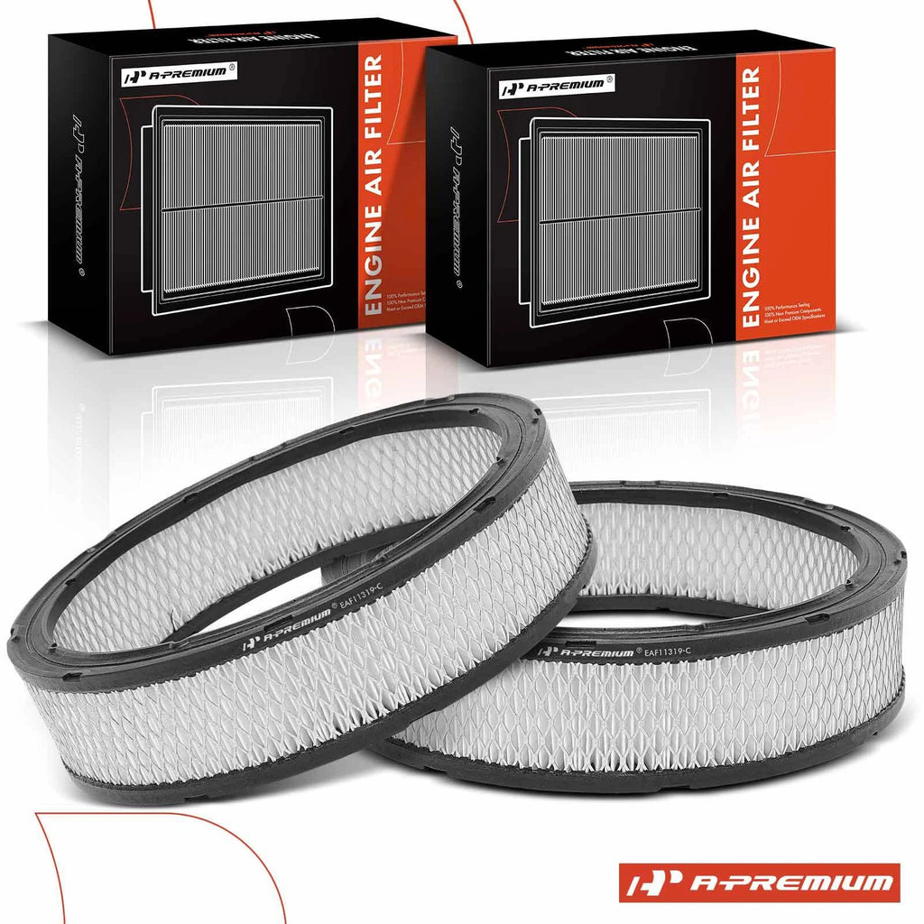 2X Engine Air Filter for Ford F-250 F-350 Mustang Jeep Wagoneer (1987–1990)
