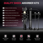 Front Struts Rear Shocks Sway Bars for Chevy Traverse Buick Enclave (2018-2020)