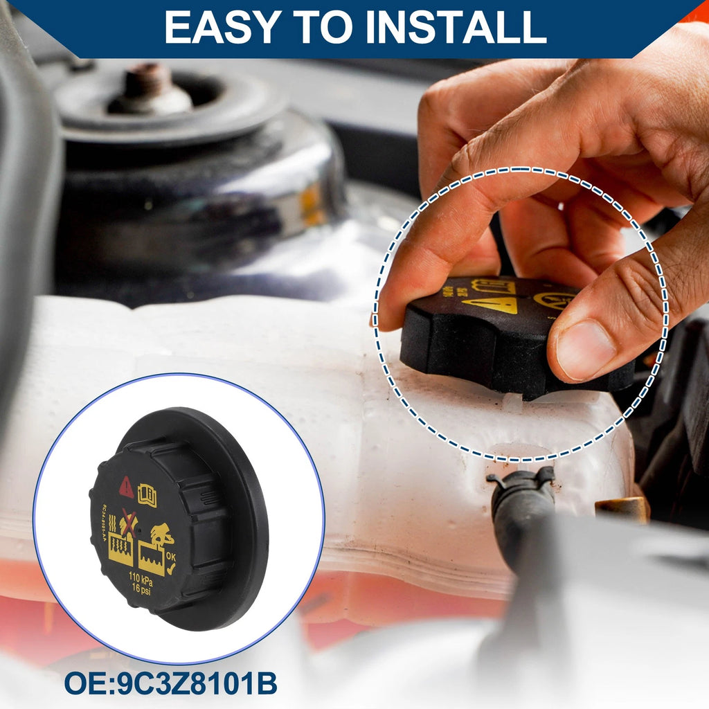 Coolant Cap for Ford F-150 F-250 F-350 Explorer Edge Expedition Mustang (1997–2023)