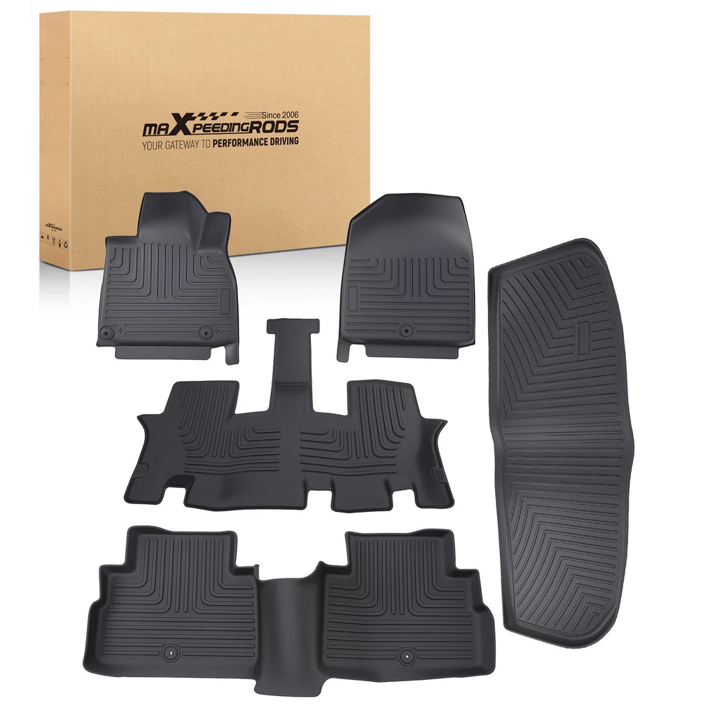 All-Weather TPE Black Floor Mat Set for Kia Telluride (2020–2025)