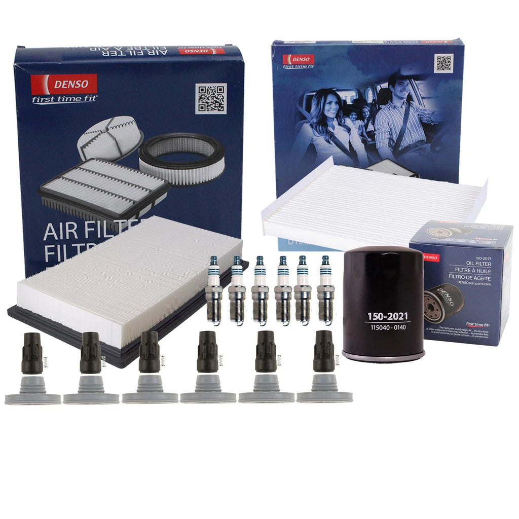 Denso Tune Up Kit 6 Spark Plugs & Boots for Ford Fusion Lincoln MKZ (2013–2020)