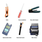 FTTH Fiber Optic Tool Kit - Cutter, Power Meter, Visual Device, Cleaver