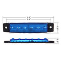 10PCS 3/8" Yellow/Blue LED Clearance Side Marker Lights for Trailer Van Truck