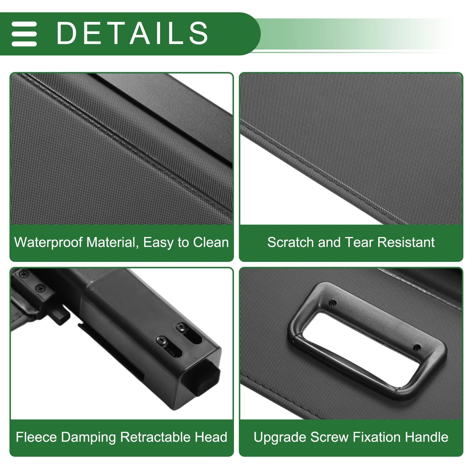 Retractable Cargo Cover for Chevrolet Orlando (2010–2018) J309 Black