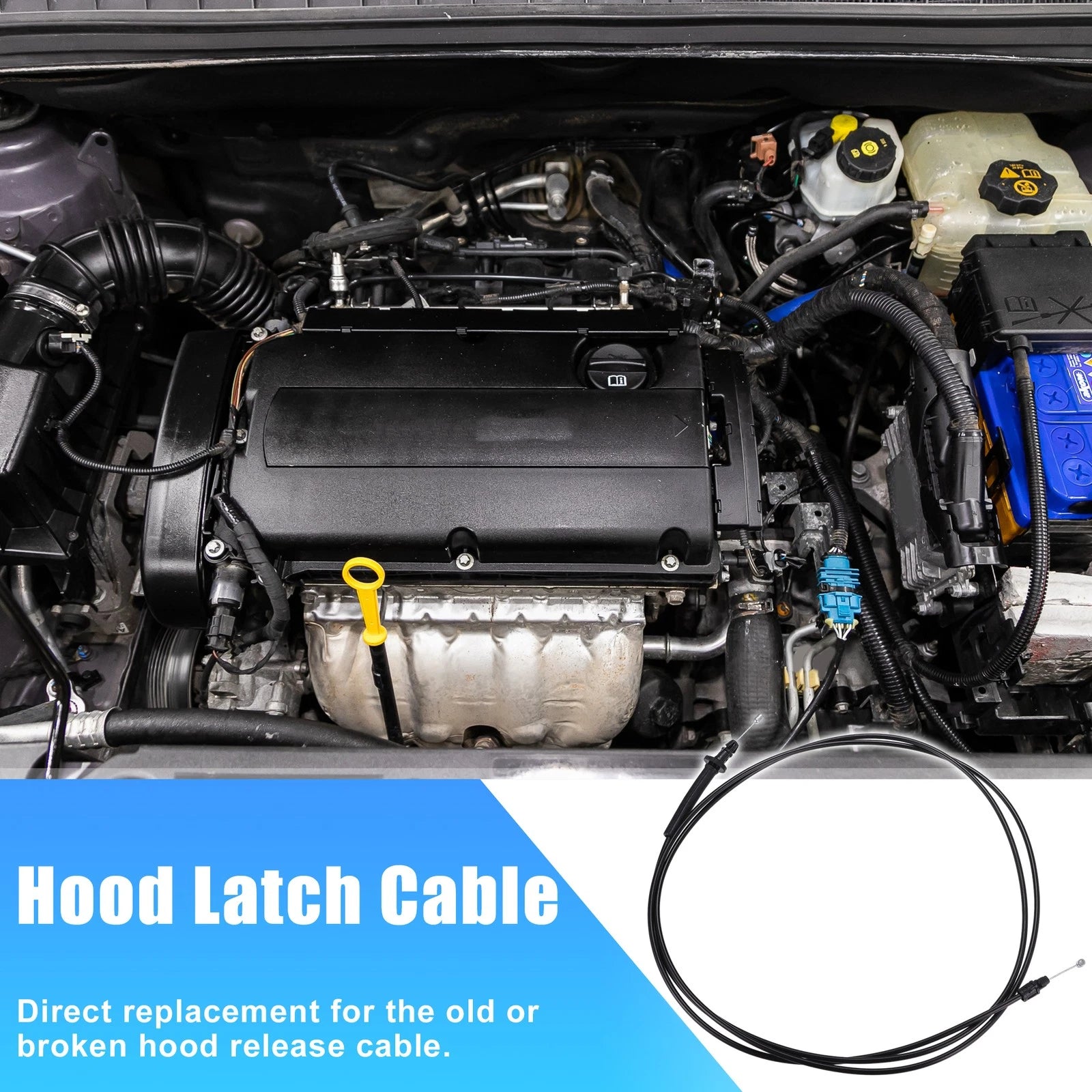 Hood Release Cable for Chevy Impala, Monte Carlo, Lacrosse (No. 10311086)