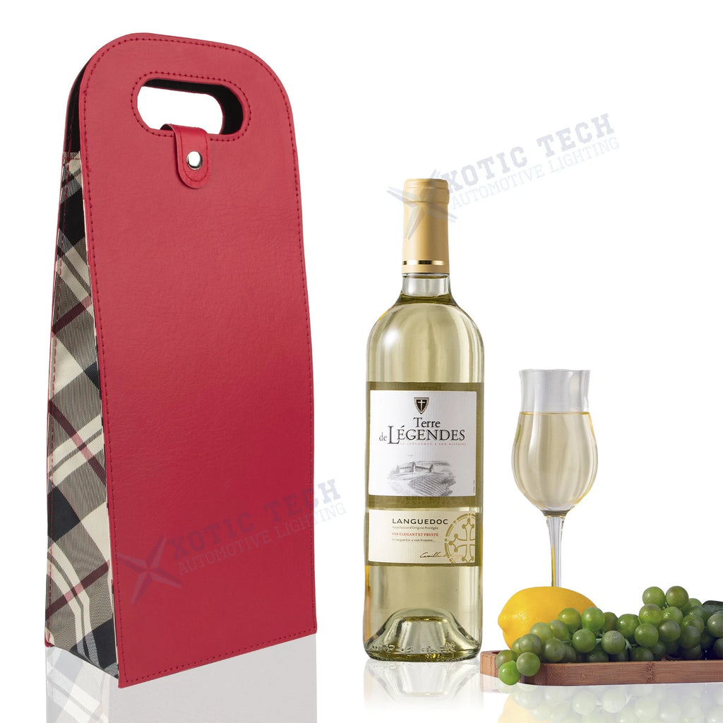 Red Wine Carrier Bag for Double Bottle Protection for Party (—–—)