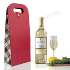 Red Wine Carrier Bag for Double Bottle Protection for Party (—–—)
