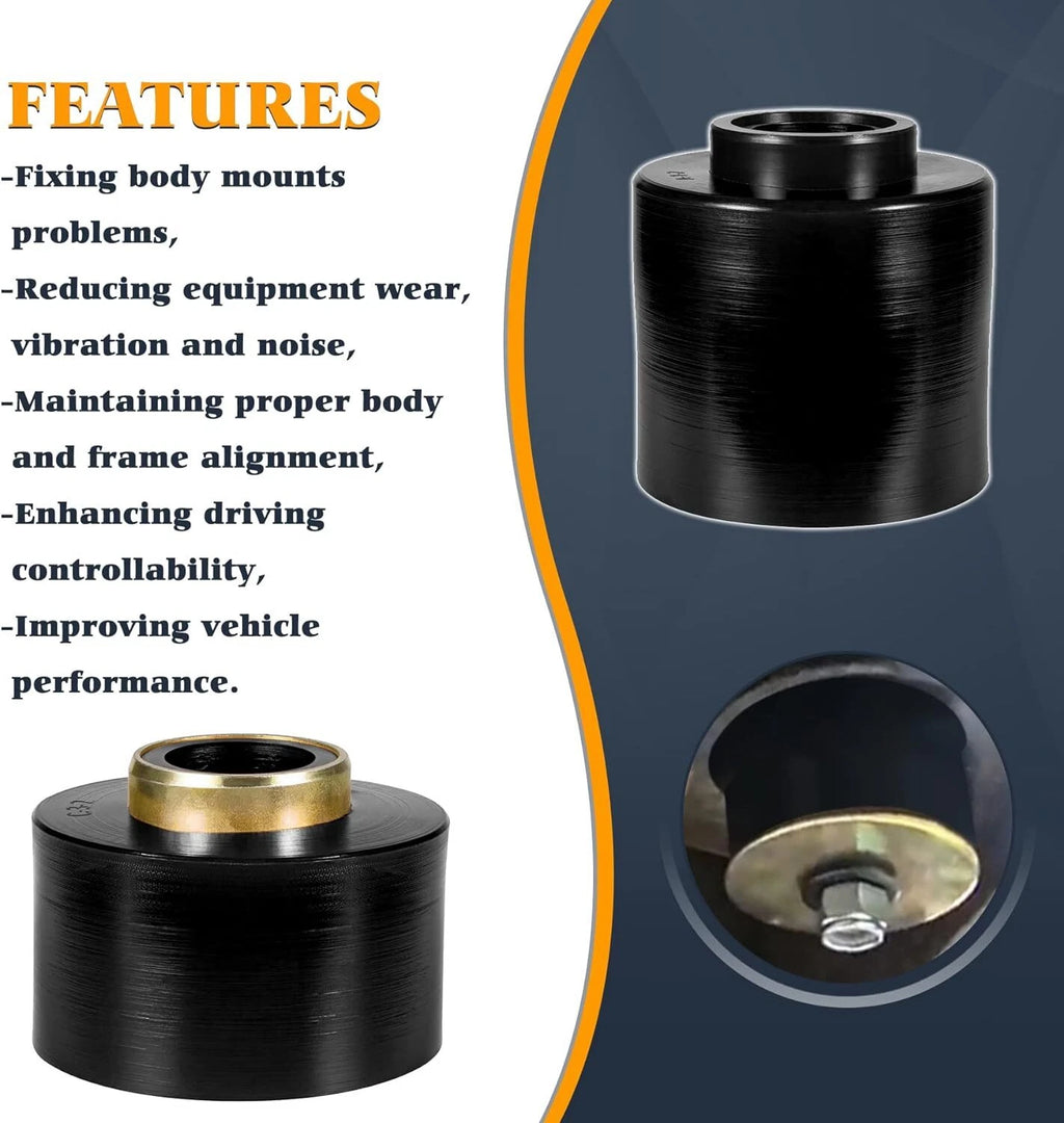 Body Cab Mount Bushing Kit 4.4123R for Ford F150 F250 F350 (1980–1998)
