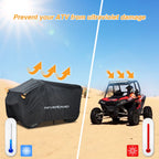 57'' Waterproof Lawn Mower Tractor Cover for Kawasaki KFX 50 80 90 (2010–2023)