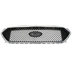 Front Upper Grille Trim for Ford Taurus SHO (2013-2019) Black Chrome