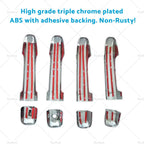 Chrome Door Handle Cover Trim for Toyota Land Cruiser Prado (2009–2023)