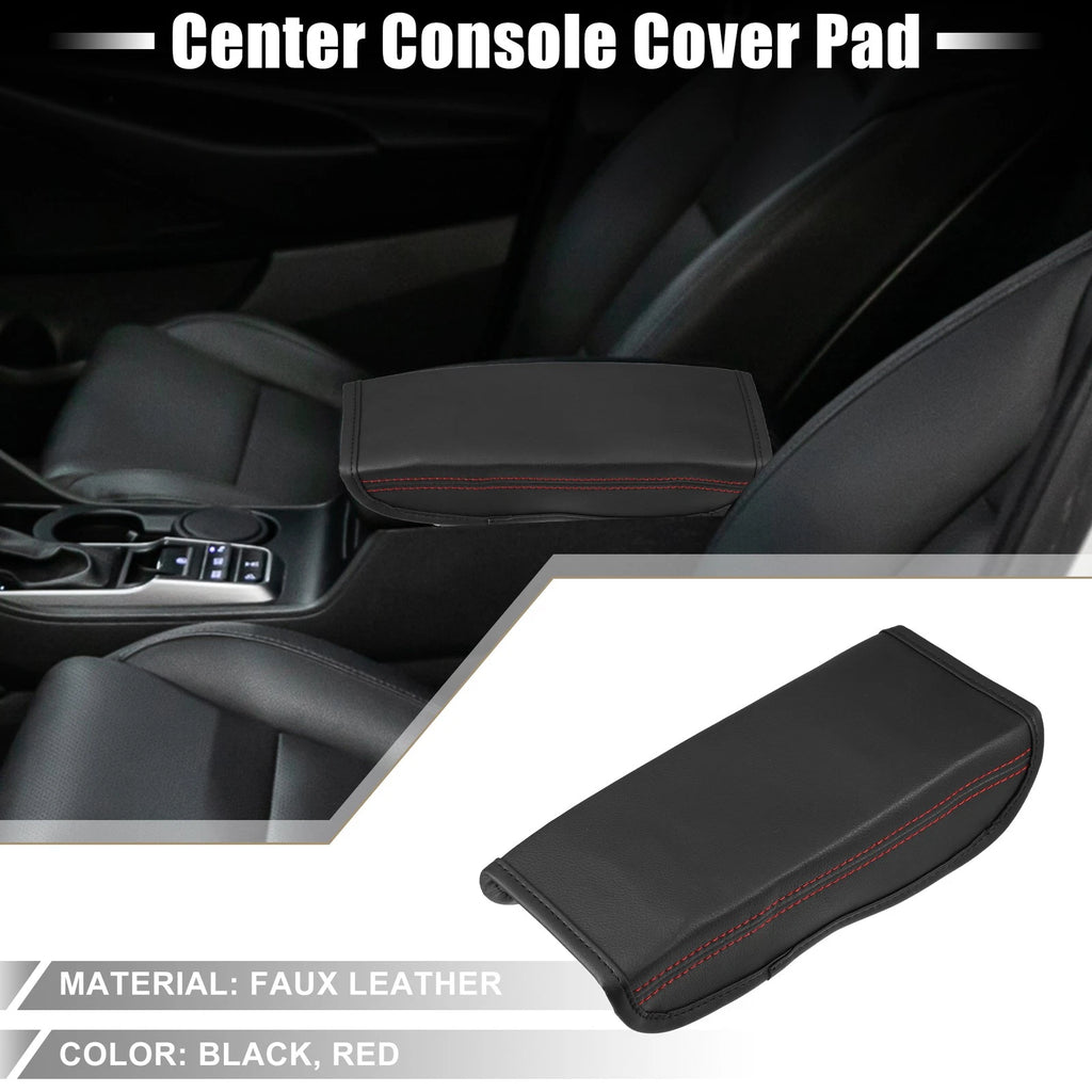 Armrest Cover for Hyundai Tucson (2016–2021) Black Red