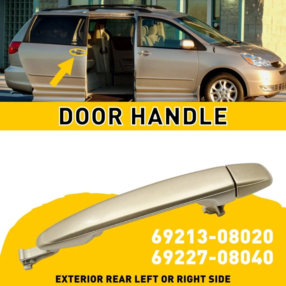 Rear Outside Door Handle RH for Toyota Sienna (2004–2010) 4Q2 H