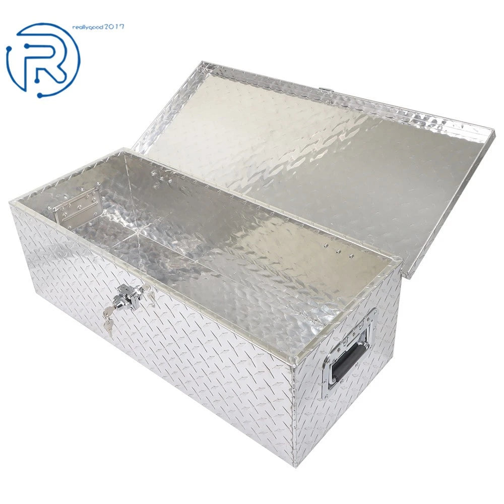 20"×12"×10" Aluminum Trailer Tool Box with Lock for Universal Fit