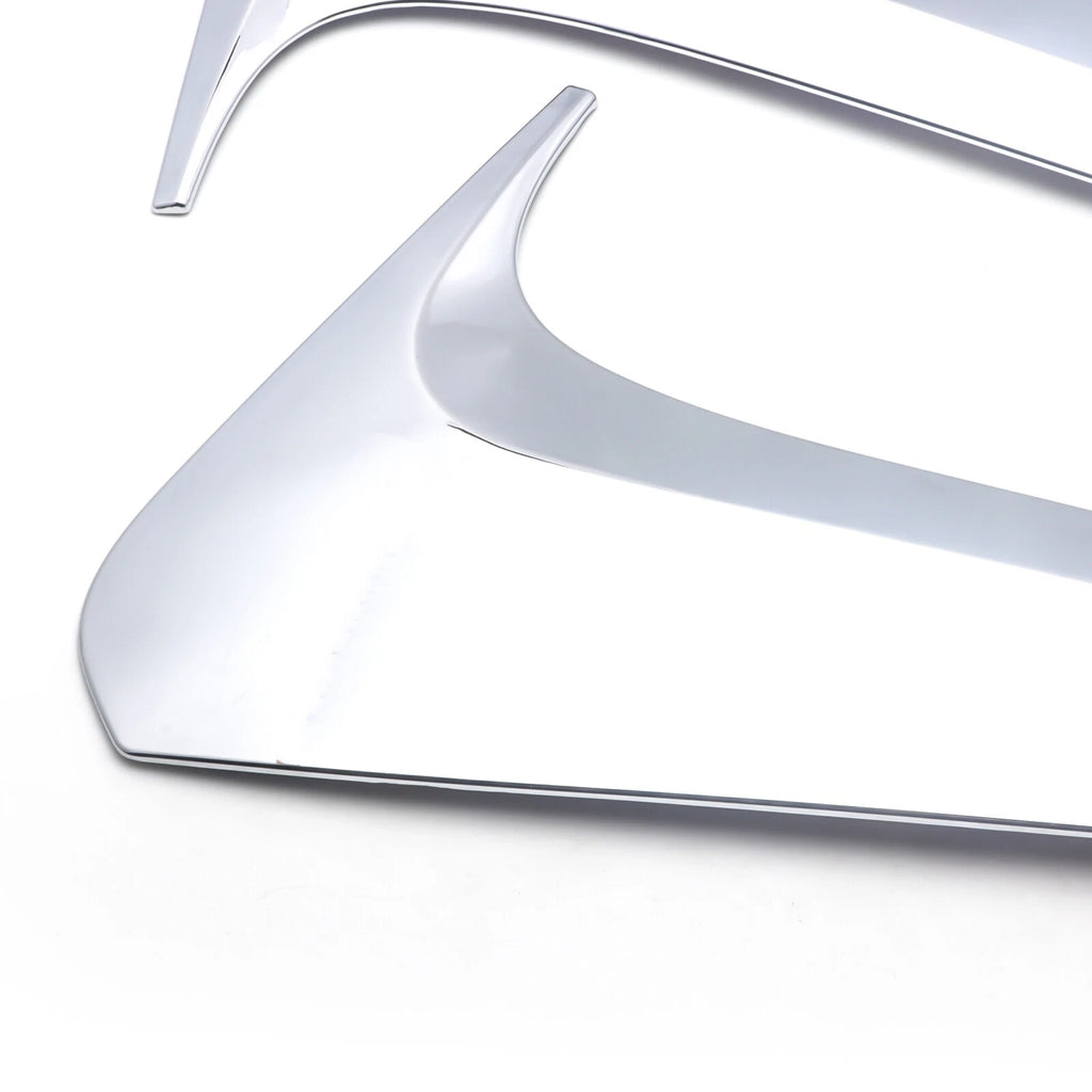Chrome Rear Window Side Spoiler Wing Cover Trims for Toyota Highlander (2014-2019)