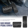 Set of 2 Brake Pedal Pad Gas Accelerator Covers for Jeep (2011–2021) Black