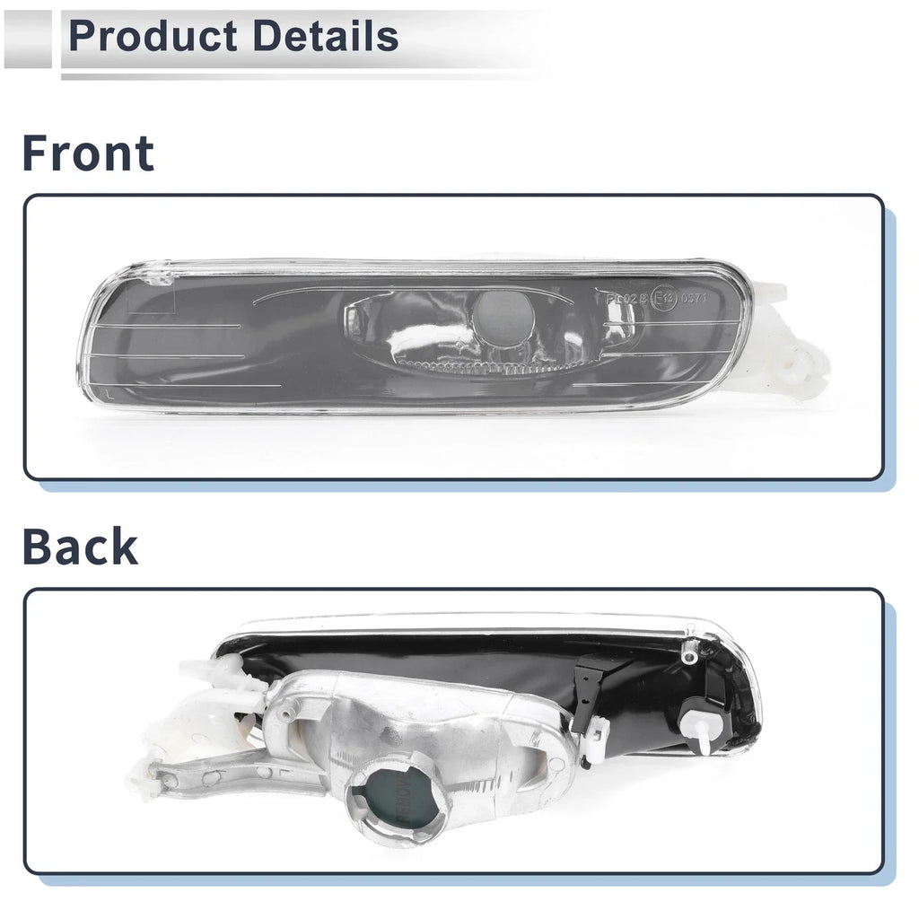 Left Front Bumper Side Marker Light Cover for BMW 3 Series