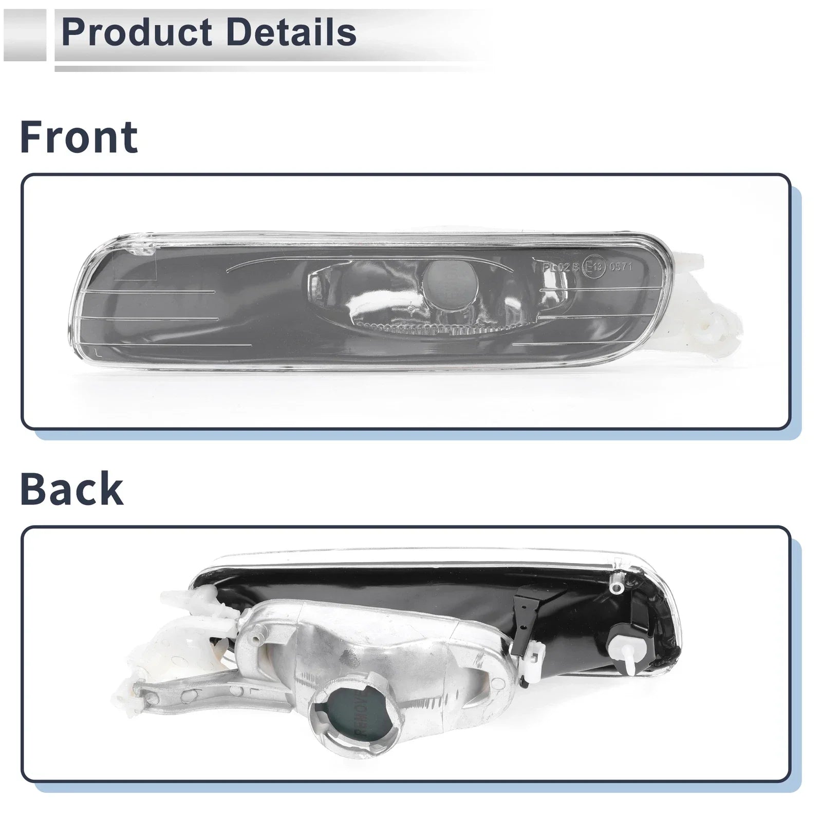 Left Front Bumper Side Marker Light Cover for BMW 3 Series