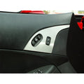 Brushed Stainless Door Lock Trim Plate for 05-13 Chevy Corvette w/Option Buttons