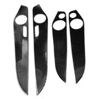 Interior Door Panel Cover Trim for Mercedes GLC Class X253 (2016–2021) Carbon Fiber Black