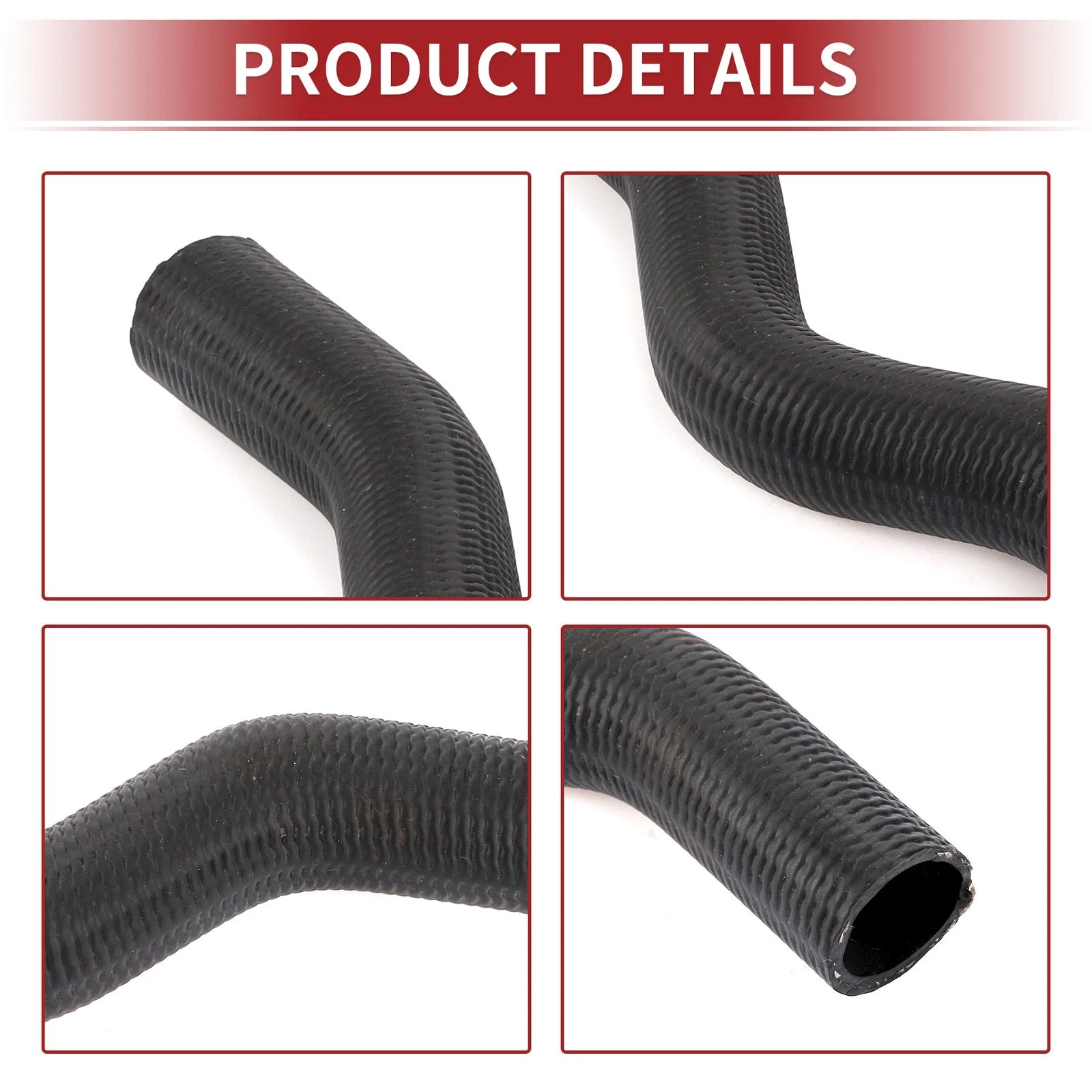 Radiator Hose for Honda Civic 1.7L (2001–2005) No. 19501PLC000 Rubber Black