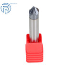 Set of 5 Carbide Chamfer Mills 3/8" 90 Degree Double End TIALN Coated
