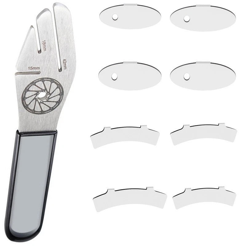 Stainless Steel Bike Truing Wrench with 3 Slot Head for Bikes