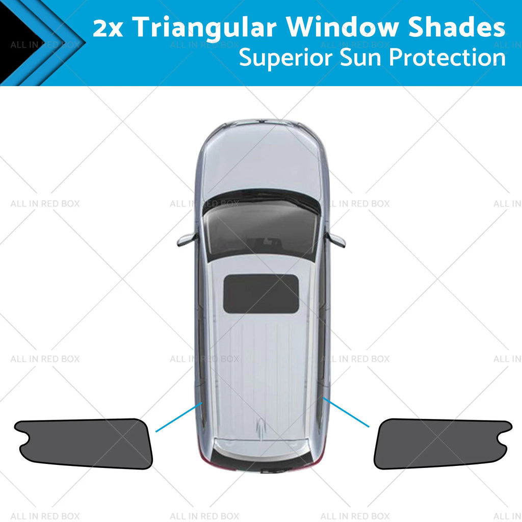 2X Triangular Window Shades for LDV G10 (2014–Present) UVB UVA Protection