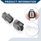 Set of 4 Pin Turn Signal Connector Plugs for Honda Accord 