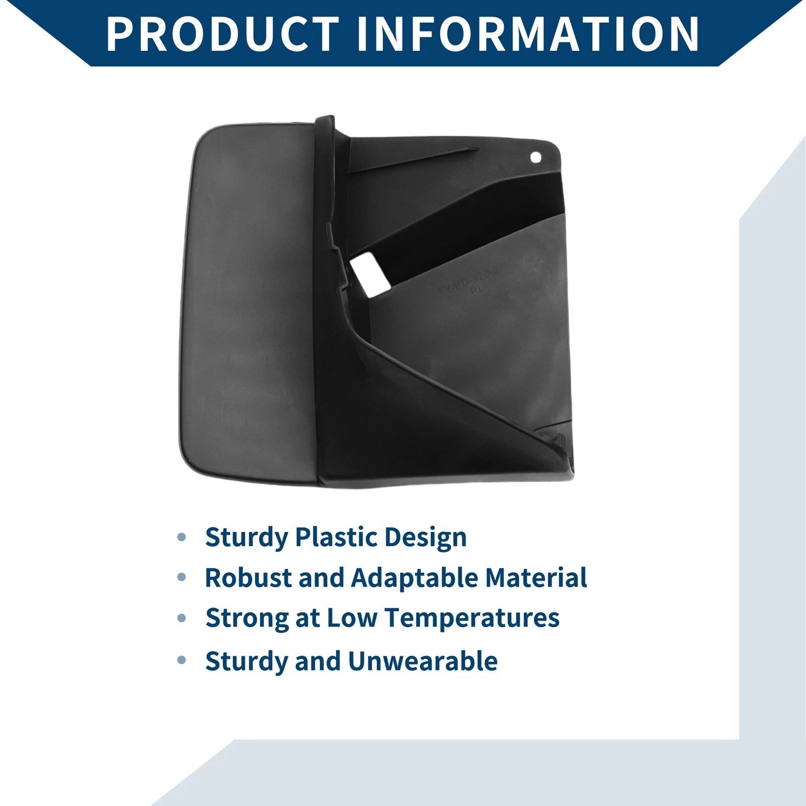 Set of 2 Mud Flaps Splash Guards for Toyota Land Cruiser FJ120 Prado (2003–2009)
