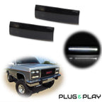 Smoked Lens LED Side Marker Lights for Chevy S10 GMC Jimmy S15