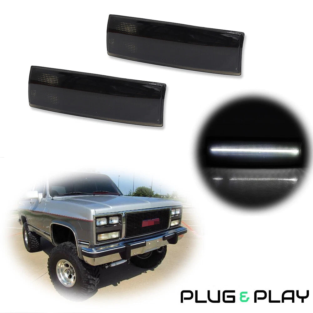 Smoked Lens LED Side Marker Lights for Chevy S10 GMC Jimmy S15
