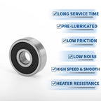 6301DDU Deep Groove Ball Bearing for Scooter Skateboard Wheel (12x37x12mm)