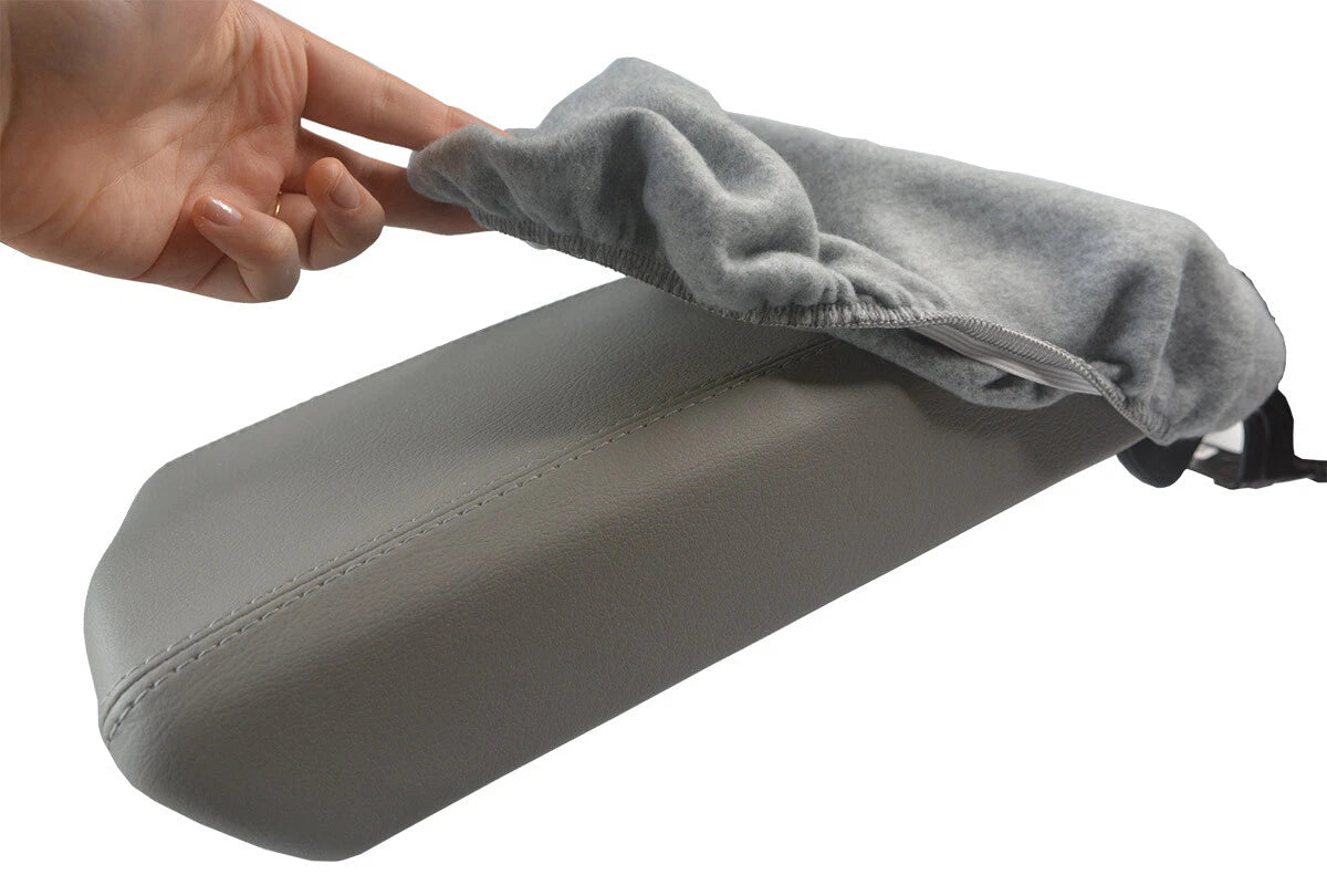 Console Lid Armrest Cover for Hyundai Sonata (2015–2019) Gray Fleece