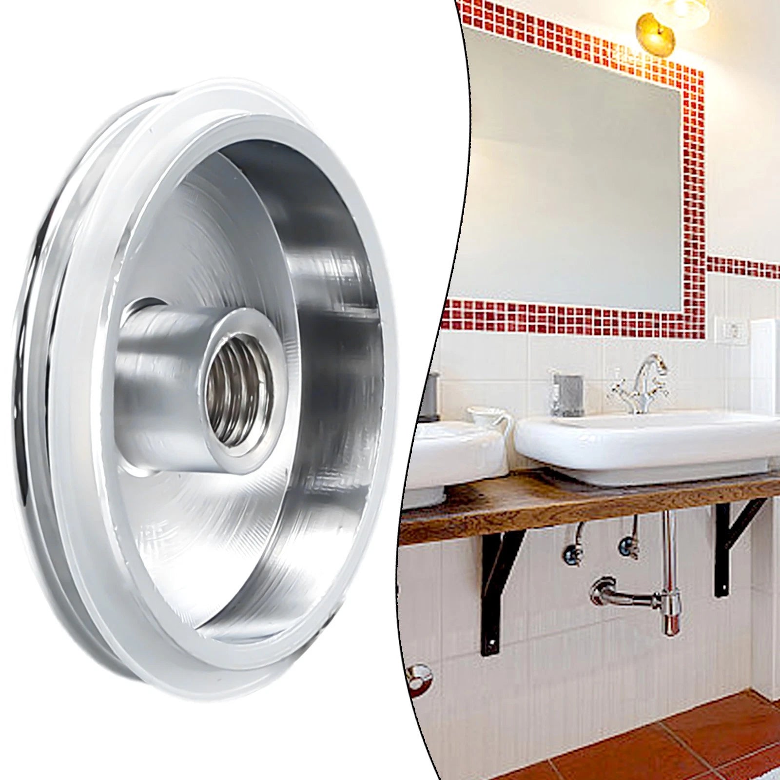 38mm Replacement Sink Waste-Plug Cap for (Chrome)