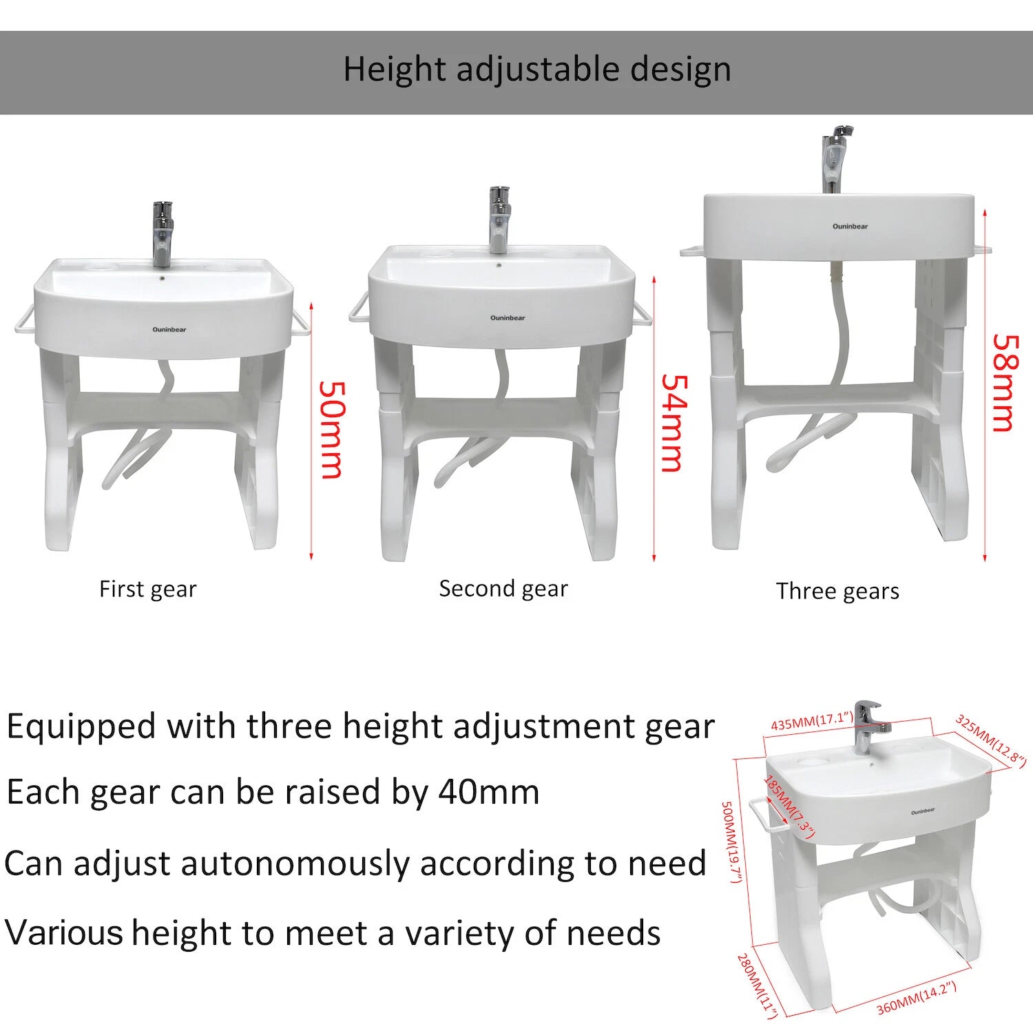 Washstand Self-care Station for Child Baby Early Learning (Plastic)